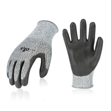 将图片加载到图库查看器，Vgo 2 Pairs Level 5 Cut Resistant Gloves EN388 Certified Hand Protection Gloves (Grey,SK2131)