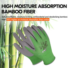 将图片加载到图库查看器，Vgo 1/2/5 Pairs Bamboo Working Gloves (Green/Brown,RB6026-G)