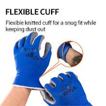 将图片加载到图库查看器，VGO 10 Pairs Nitrile Coating Gardening and Work Gloves (Grey/Blue, NT2110)