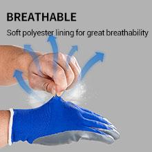 将图片加载到图库查看器，VGO 10 Pairs Nitrile Coating Gardening and Work Gloves (Grey/Blue, NT2110)