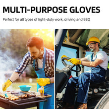 将图片加载到图库查看器，Vgo 3 Pairs Unlined Cow Grain Leather Work and Driver Gloves(Gold,CA9590-G)